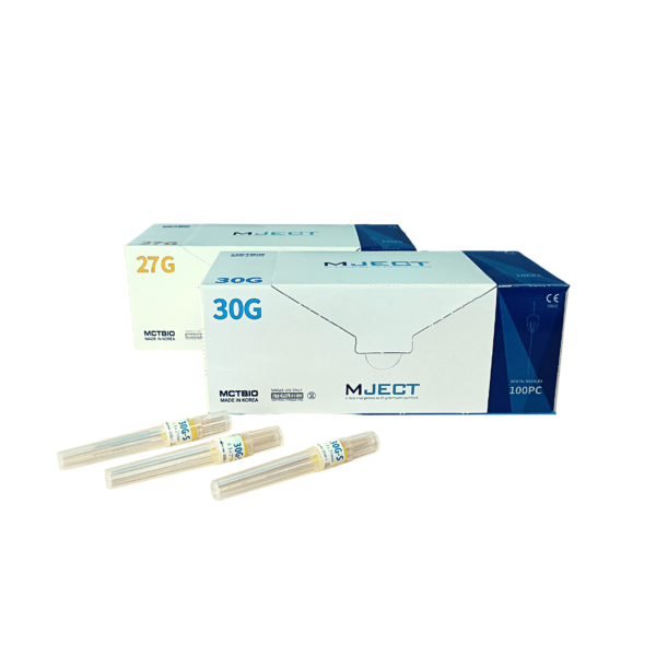 agujas dentales mject 27G 30G