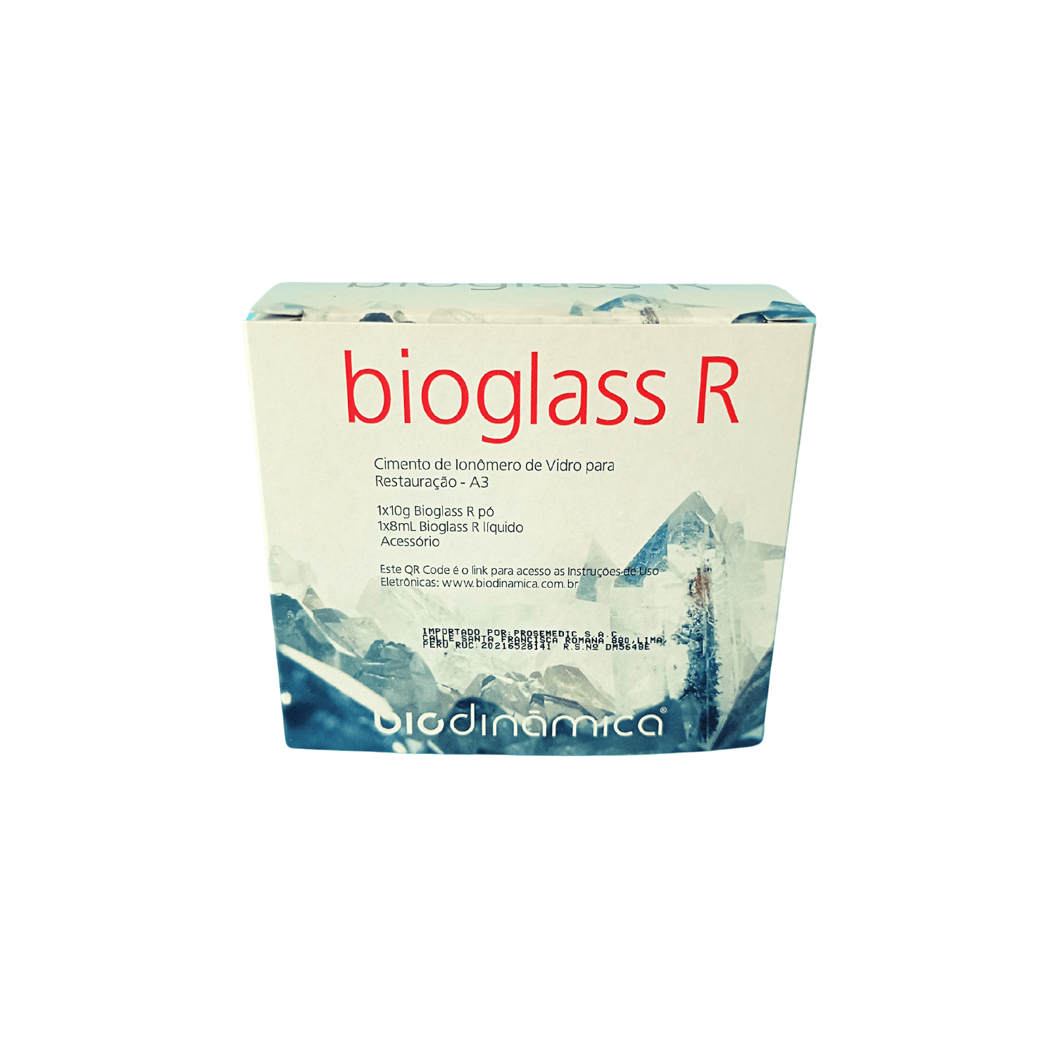Ionómero de vidrio Bioglass R - Biodinamica - PROSEMEDIC